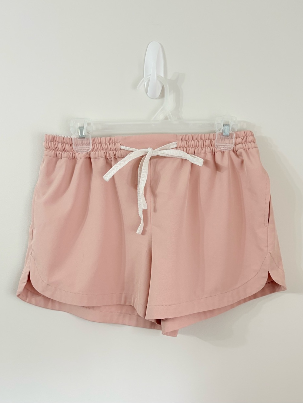 BAE THE LABEL Pink Pull On Tie Waist Maternity Shorts Womens S Summer Pregnancy
